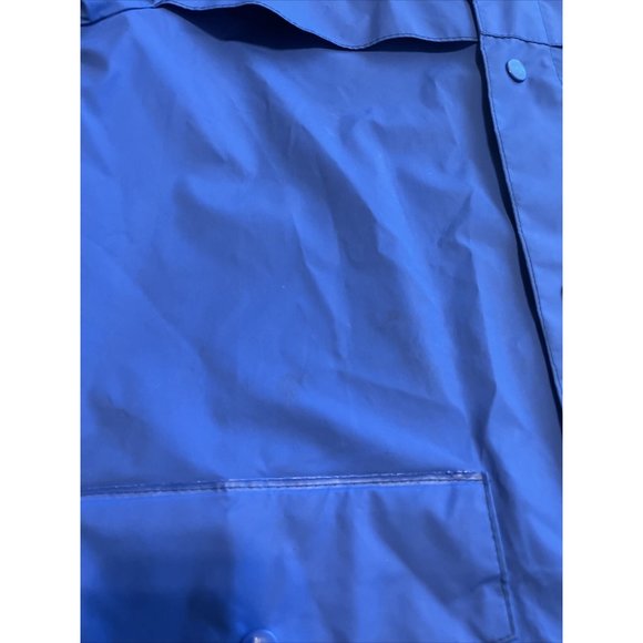 *SOLD* Vintage Style Vented Columbia Rain Jacket Blue Coat - Mens S/M - Picture 9 of 9